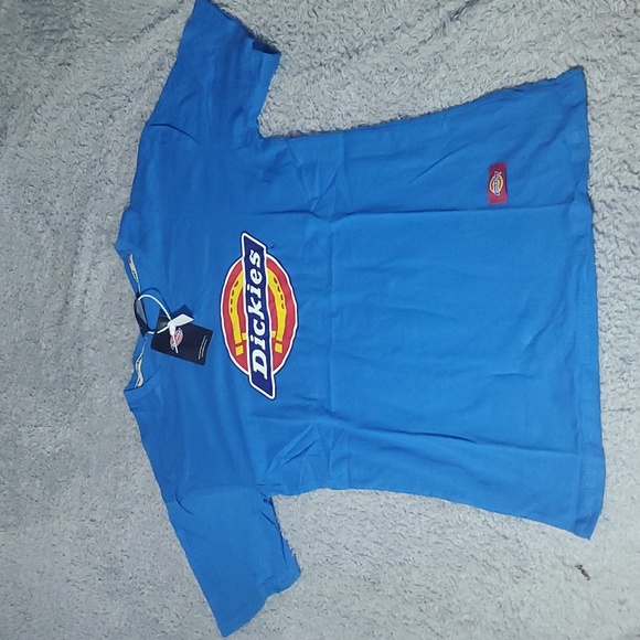 Dickies Blue Horseshoe Logo T-Shirt - Picture 1 of 8